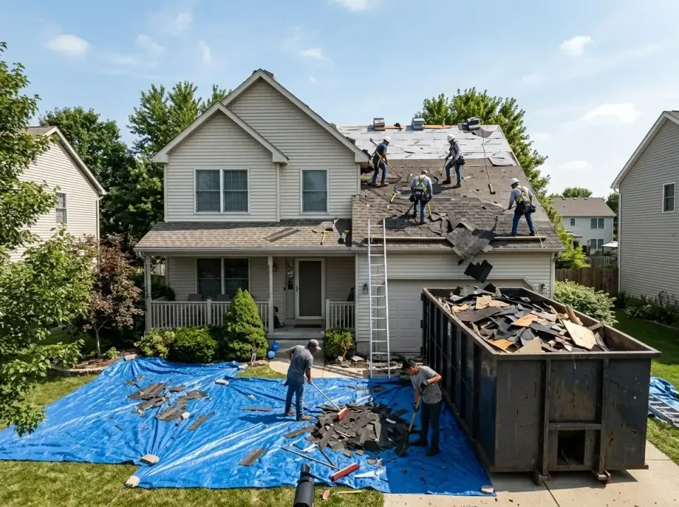 roof-replacement-debris-remova-004 — frequently asked questions, Cheapest Dumpster Rentals in Essex Village, CT
